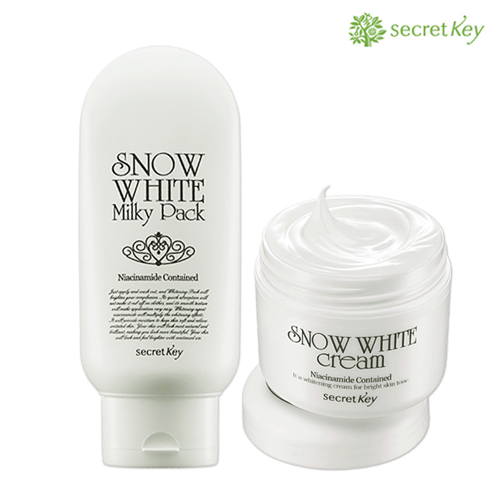 Snow White Cream 50g +  Milky Pack 200g